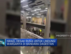 Rusia Menutup Bandara Dagestan karena Didemo Oleh Massa Pendukung Palestina