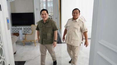 Meskipun Gagal Menjadi Cawapres, Erick Thohir Masih Memberikan Dukungan untuk Prabowo