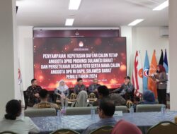 KPU Sulbar Menetapkan Daftar Calon Tetap pada Pemilu 2024