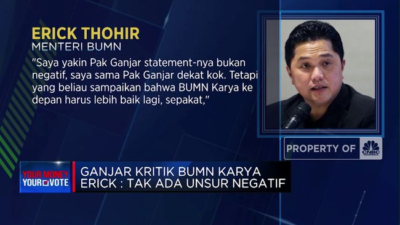 Kritik Ganjar terhadap Karya BUMN oleh Erick: Tanpa Unsur Negatif