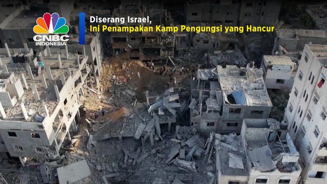 Penampakan Kamp Pengungsi Gaza yang Dihancurkan oleh Israel