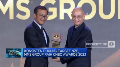 MMS Group Raih Penghargaan CNBC 2023 karena Konsisten Mendukung Target NZE