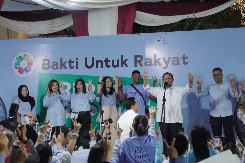 Dukungan Komunitas Bakti Untuk Rakyat Sebanyak 500 Ribu Orang Berikan kepada Prabowo