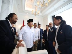 Setelah Bertemu Surya Paloh, Prabowo: Indonesia Akan Menjadi Negara Kuat, Asalkan Elit Kerja Sama