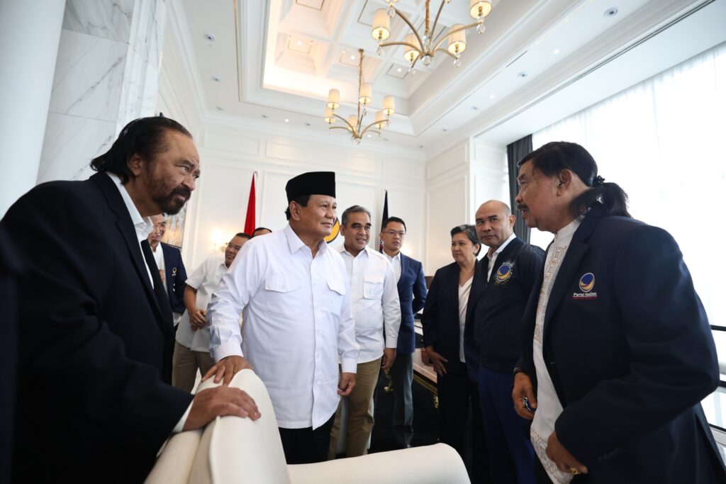 Setelah Bertemu Surya Paloh, Prabowo: Indonesia Akan Menjadi Negara Kuat, Asalkan Elit Kerja Sama