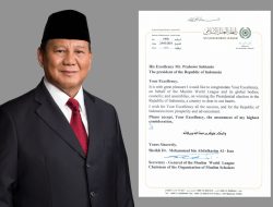 Liga Muslim Dunia Mengucapkan Selamat kepada Prabowo Subianto atas Kemenangan Presiden