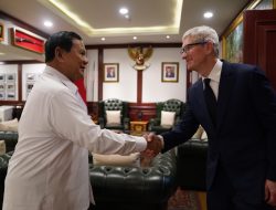 Setelah Mengirim Surat Ucapan Selamat, CEO Apple Tim Cook Mengunjungi Prabowo Subianto, Presiden Terpilih