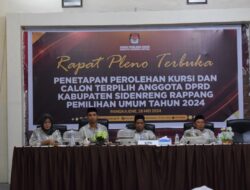 KPU Tetapkan Perolehan Kursi Parpol dan Caleg Terpilih DPRD Sidrap, Berikut Nama-Namanya