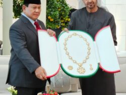 Prabowo Menerima Penghargaan ‘Zayed Medal’ dari MBZ