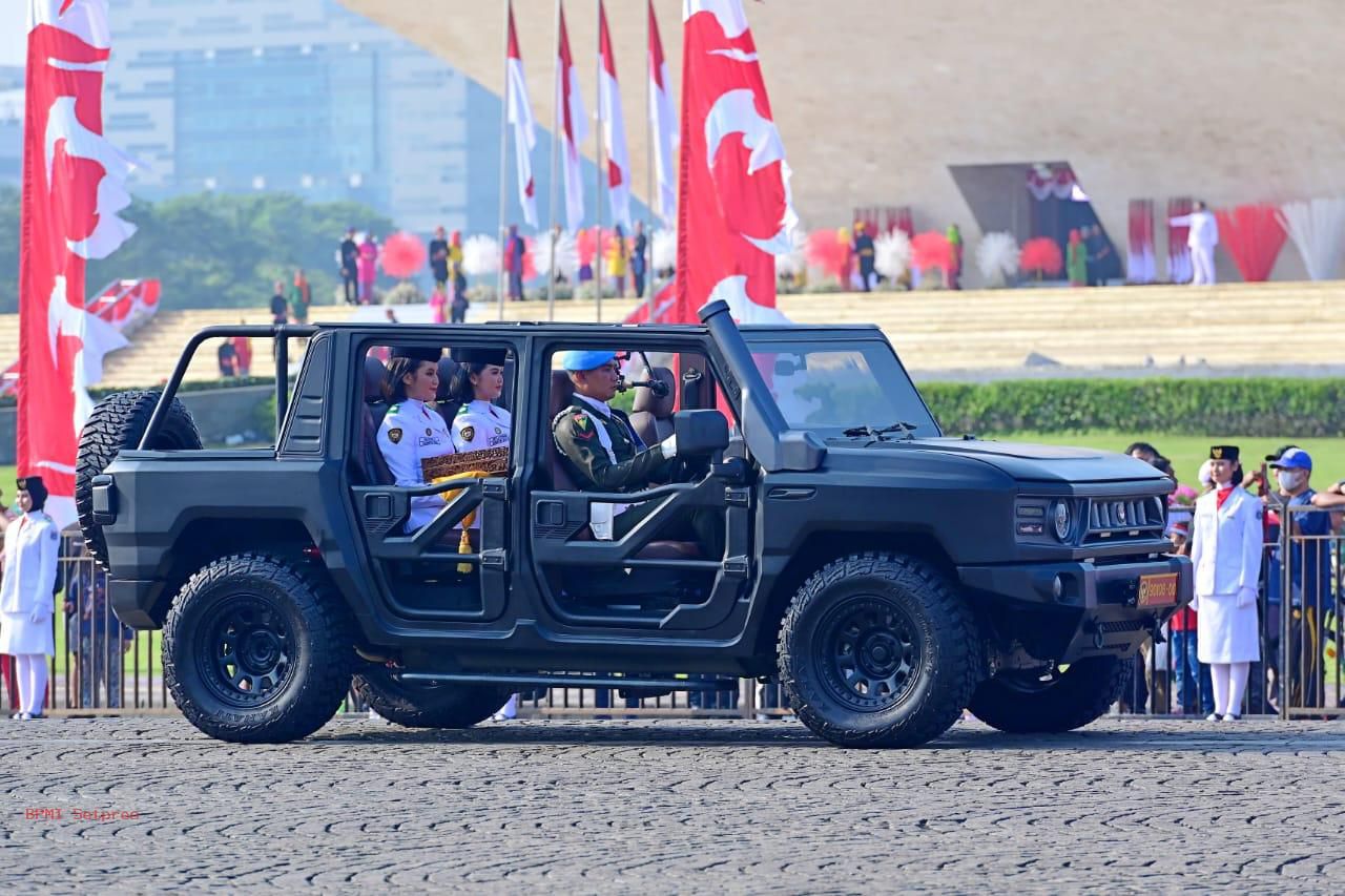 Mengenal Maung Tangguh, Mobil Nasional Besutan Prabowo yang Digunakan di Kirab Bendera Pusaka