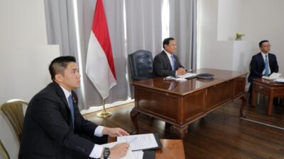 Di Sela Kunker di AS, Prabowo Gelar Rapat Via Vicon Respons Cepat Erupsi Gunung Lewotobi