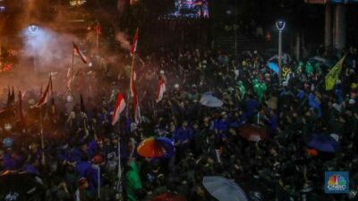 Donna Liat Demo DPR Melebar, Polisi Jadi Sasaran Amarah