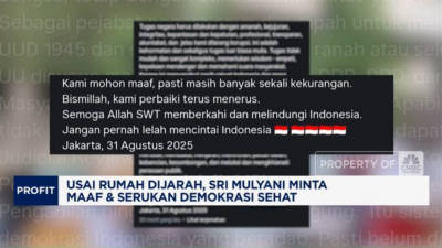 Rumah Dijarah: Sri Mulyani Minta Maaf & Serukan Demokrasi Sehat